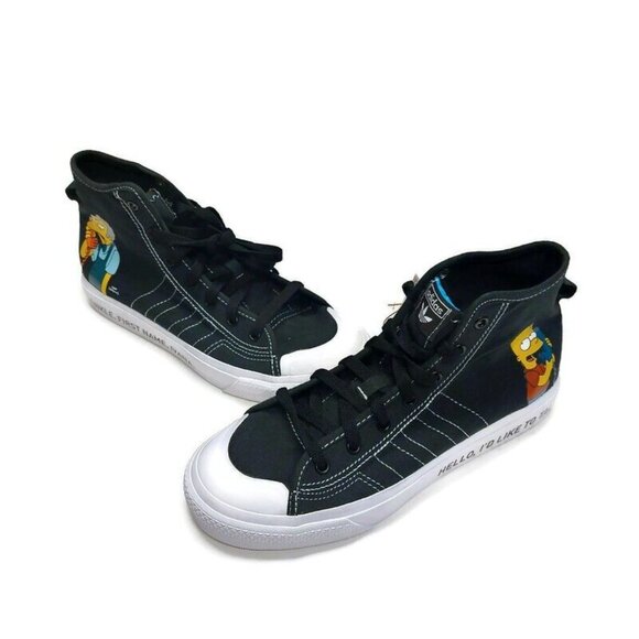 Adidas The Simpsons x Nizza HI RF J Casual Sneakers Mens 6 Pranks On Moe GZ3538 - Picture 4 of 9